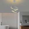 Elegant Grey Chandelier, Metal Body, 50cm | LED 28W