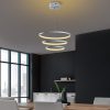 Elegant Grey Chandelier, Metal Body, 50cm | LED 28W
