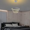 Elegant Grey Chandelier, Metal Body, 50cm | LED 28W