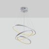 Elegant Grey Chandelier, Metal Body, 50cm | LED 28W