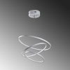 Elegant Grey Chandelier, Metal Body, 50cm | LED 28W