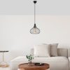 Industrial Chandelier, Black & Antique, 22x22x120 cm