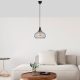 Industrial Chandelier, Black & Antique, 22x22x120 cm