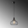 Industrial Chandelier, Black & Antique, 22x22x120 cm