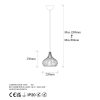 Industrial Chandelier, Black & Antique, 22x22x120 cm