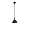 Bohemian Industrial Chandelier, Black & Antique, 21cm