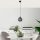 Modern Black Chandelier, Metal Body, Adjustable Height