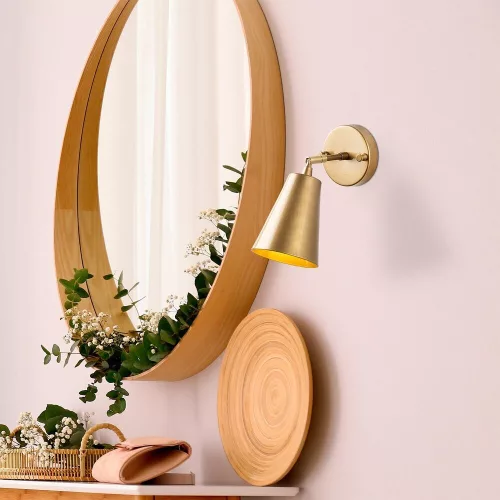 Opviq , 942FLG2190 , Evander - 13190 , Gold Color , Wall lamp , E27