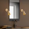 Gold Metal Wall Lamp, E27 Socket, 10x26x21 cm | Glam & Scandinavian Design