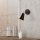 Industrial Wall Lamp, Black & Gold, E27 Socket, 10x26cm