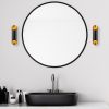 Modern Wall Lamp, Black & Gold, Metal Body, 30 cm