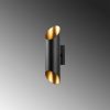 Modern Wall Lamp, Black & Gold, Metal Body, 30 cm