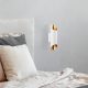 Modern White Wall Lamp, Metal Body, 8x12x30 cm | IP20