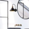 Bohemian Industrial Wall Lamp, Black & Antique, 36 cm