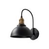 Bohemian Industrial Wall Lamp, Black & Antique, 36 cm