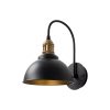Bohemian Industrial Wall Lamp, Black & Antique, 36 cm