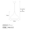 Elegant Copper Chandelier, Adjustable Height, 26x26 cm