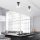 Modern Industrial Chandelier, Black & Antique, 23 cm