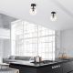 Modern Industrial Chandelier, Black & Antique, 23 cm