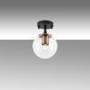 Modern Industrial Chandelier, Black & Antique, 23 cm