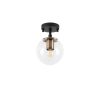 Modern Industrial Chandelier, Black & Antique, 23 cm
