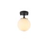 Modern Industrial Chandelier, Black & Antique, 23 cm