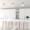 Vintage Copper Chandelier, 15x23 cm, E14 Socket | Modern Glam Design, Metal Body & Glass Cap