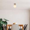 Vintage Copper Chandelier, 15x23 cm, E14 Socket | Modern Glam Design, Metal Body & Glass Cap