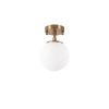 Vintage Copper Chandelier, 15x23 cm, E14 Socket | Modern Glam Design, Metal Body & Glass Cap