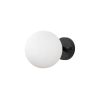 Opviq, 942FLG2110, Modern Wall Lamp, Black & Cream, 15 x 15 cm | Metal Body, Glass Cap, IP20 | Stylish Industrial & Scandinavian Design for Home Decor