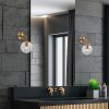 Vintage Wall Lamp with Metal Body & Glass Cap, 15 x 27 x 25 cm | E14 Socket, Max 40W, IP20 | Elegant Copper Design for Glam & Scandinavian Decor