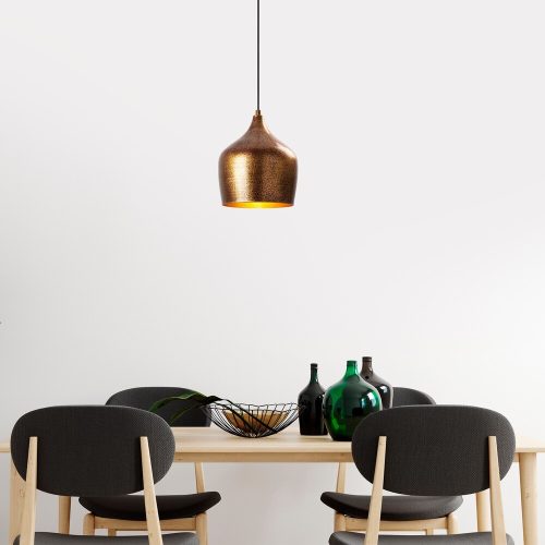 Elegant Copper Chandelier, Adjustable Height, 20x20x35 cm