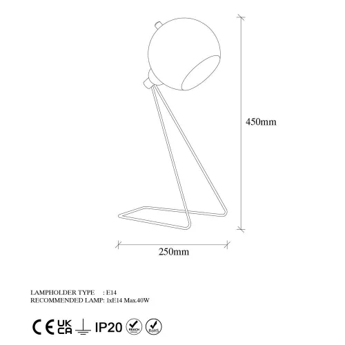 Opviq , 942FLG1804 , Mixed - 11495 , Vintage Style , Table lamp