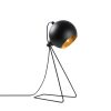 Modern Black & Gold Table Lamp, Metal Body, 28x15x45 cm