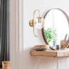 Elegant Gold Wall Lamp, Metal & Glass, 36 cm | Bohemian & Glam Design, E14 Socket, IP20