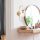 Elegant Gold Wall Lamp, Metal & Glass, 36 cm | Bohemian & Glam Design, E14 Socket, IP20