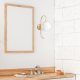 Elegant Gold Wall Lamp, Metal & Glass, 36 cm | Bohemian & Glam Design, E14 Socket, IP20