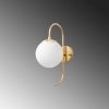 Elegant Gold Wall Lamp, Metal & Glass, 36 cm | Bohemian & Glam Design, E14 Socket, IP20