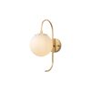 Elegant Gold Wall Lamp, Metal & Glass, 36 cm | Bohemian & Glam Design, E14 Socket, IP20