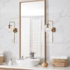 Vintage Copper Wall Lamp, Metal Body, 15x28x43 cm | E14 Socket, Modern Glam Design for Home & Hotel