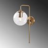 Vintage Copper Wall Lamp, Metal Body, 15x28x43 cm | E14 Socket, Modern Glam Design for Home & Hotel