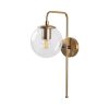 Vintage Copper Wall Lamp, Metal Body, 15x28x43 cm | E14 Socket, Modern Glam Design for Home & Hotel