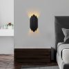 Elegant Black Wall Lamp, Metal Body, 18x40 cm | IP20, E14