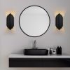 Elegant Black Wall Lamp, Metal Body, 18x40 cm | IP20, E14