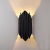 Elegant Black Wall Lamp, Metal Body, 18x40 cm | IP20, E14