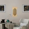 Elegant Gold Wall Lamp, Metal Body, 18x40 cm | IP20, E14