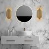 Elegant Gold Wall Lamp, Metal Body, 18x40 cm | IP20, E14