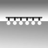 Industrial Chandelier, Metal Body, Black & White Design