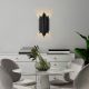 Black Metal Wall Lamp, 22x50 cm, Stylish & Functional