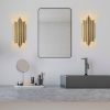 Elegant Gold Wall Lamp, Metal Body, 22x50x11 cm | IP20, E14 Socket